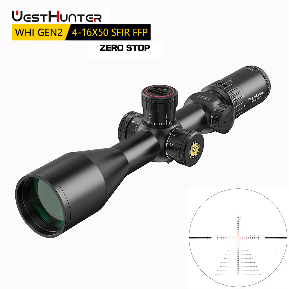 WestHunter WHI G2 4-16X50 SFIR FFP ZERO STOP